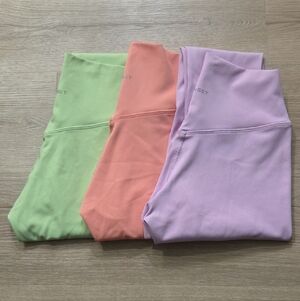 SET Women's Leggings - Green, Orange, and Purple